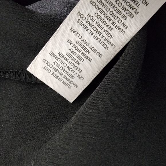 Chicos Leopard Chic Knit Tunic Top Medium Black Panel Hem 3/4 Sleeve Mixed Media - Picture 11 of 12